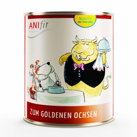 Hund Hundefutter Nassfutter Zum Goldenen Ochsen 810g 6 Stück -1- Anifit