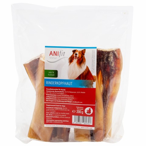 Hund Snacks Rinderkopfhaut 200g 1 Stück -1- Anifit