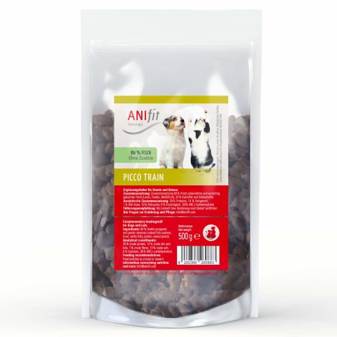 Hund Katze Snacks Picco Train Fisch 500g 1 Stück -1- Anifit